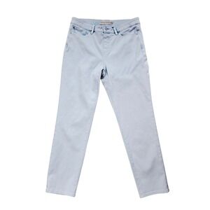 Soft Surroundings -75vUltimate Pull On Relaxed‎ Straight Leg Jean Keely Wash L
